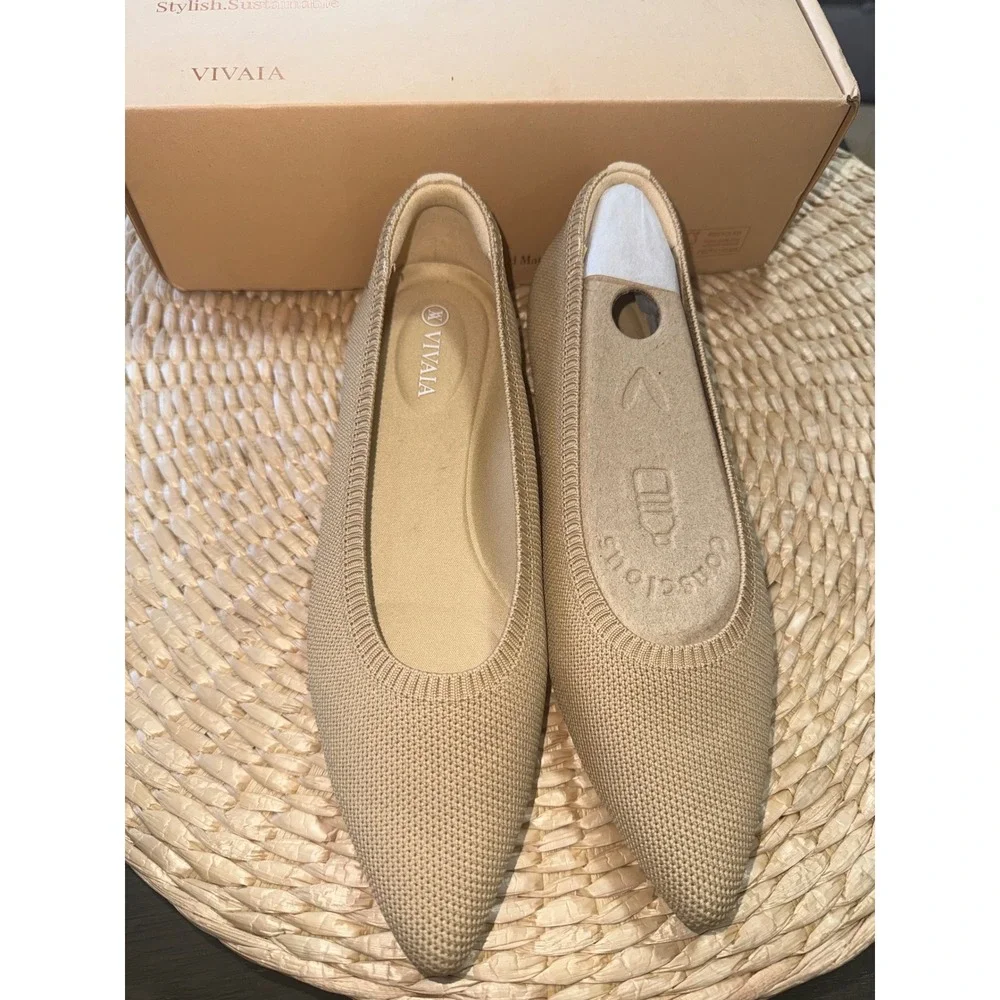 VIVAIA Collection FlatsPointed-Toe Water Repellent Ballet  EU/37.5‎ US/7
